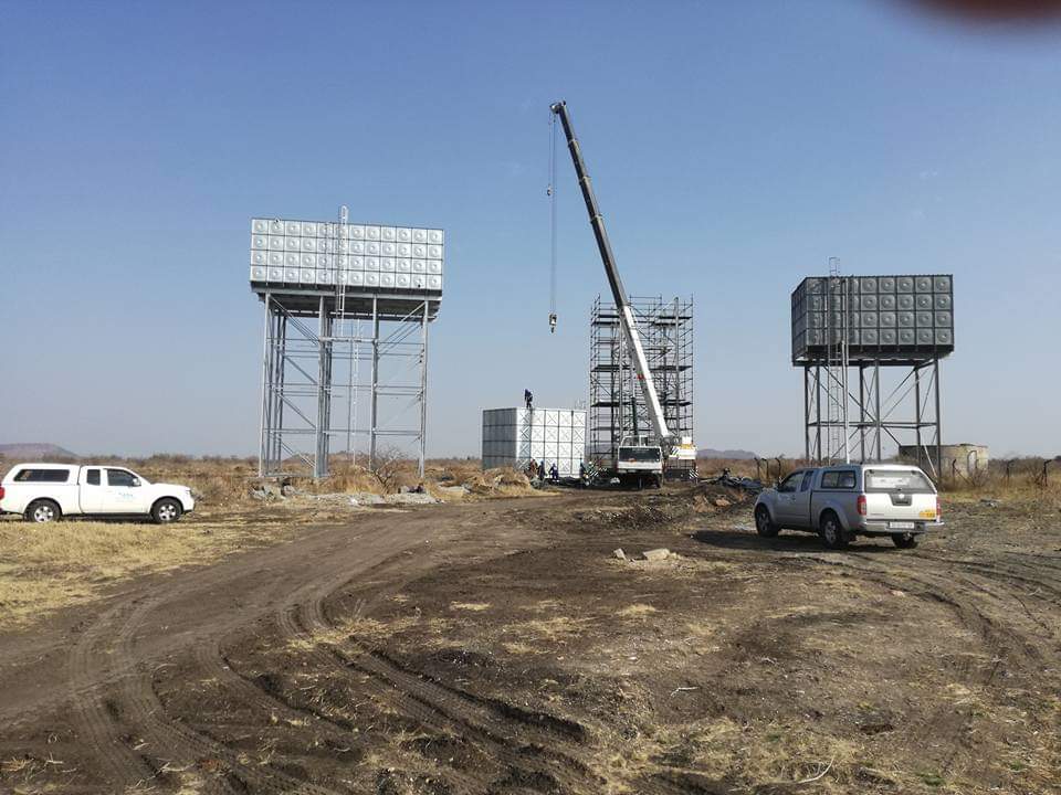 Eastern Cape Water Solutions Sectional Steel Panel tanks