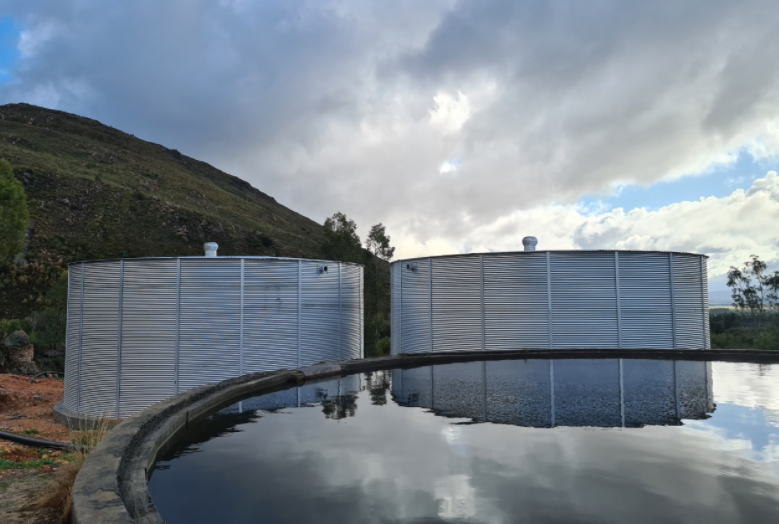Eastern Cape Water Solutions Aluzinc ROUND STEEL WATERTANK Eastern Cape Water Solutions Aluzinc ROUND STEEL WATERTANK