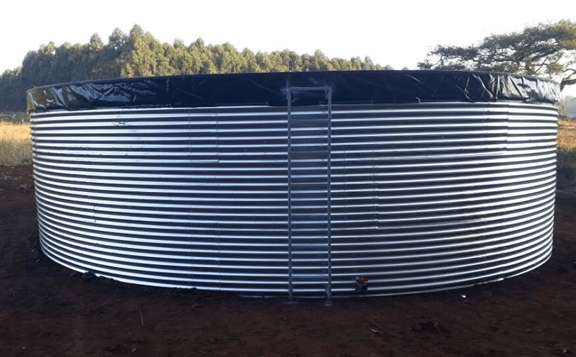 Eastern Cape Water Solutions corrugated steel reservoir